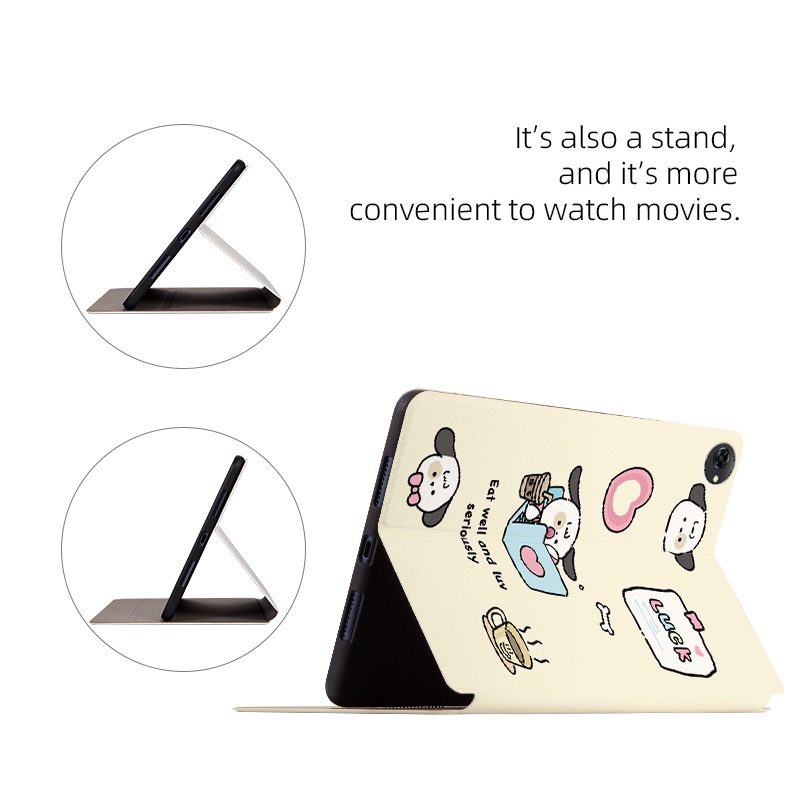 Flip Case Tablet Bahan Kulit Motif Kartun Untuk Huawei MediaPad M5 lite 10.1 &quot;BAH2-L09 W09 W19 Media Pad M5 10 10.8&quot; CMR-AL09