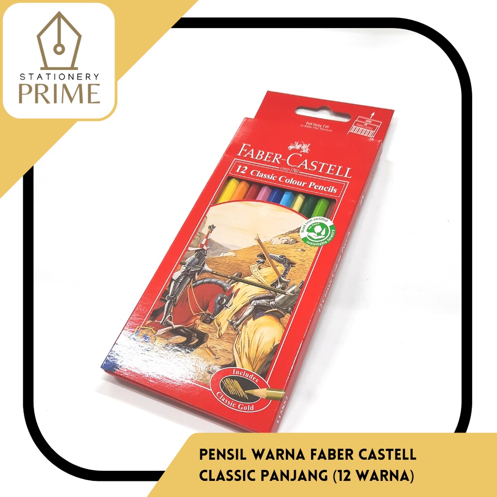 

YUH Pensil Warna Faber Castell Classic 12 warna
