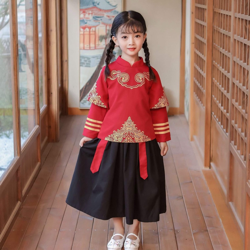 Setelan Cheongsam Anak Laki Laki atau Perempuan KINGDOM