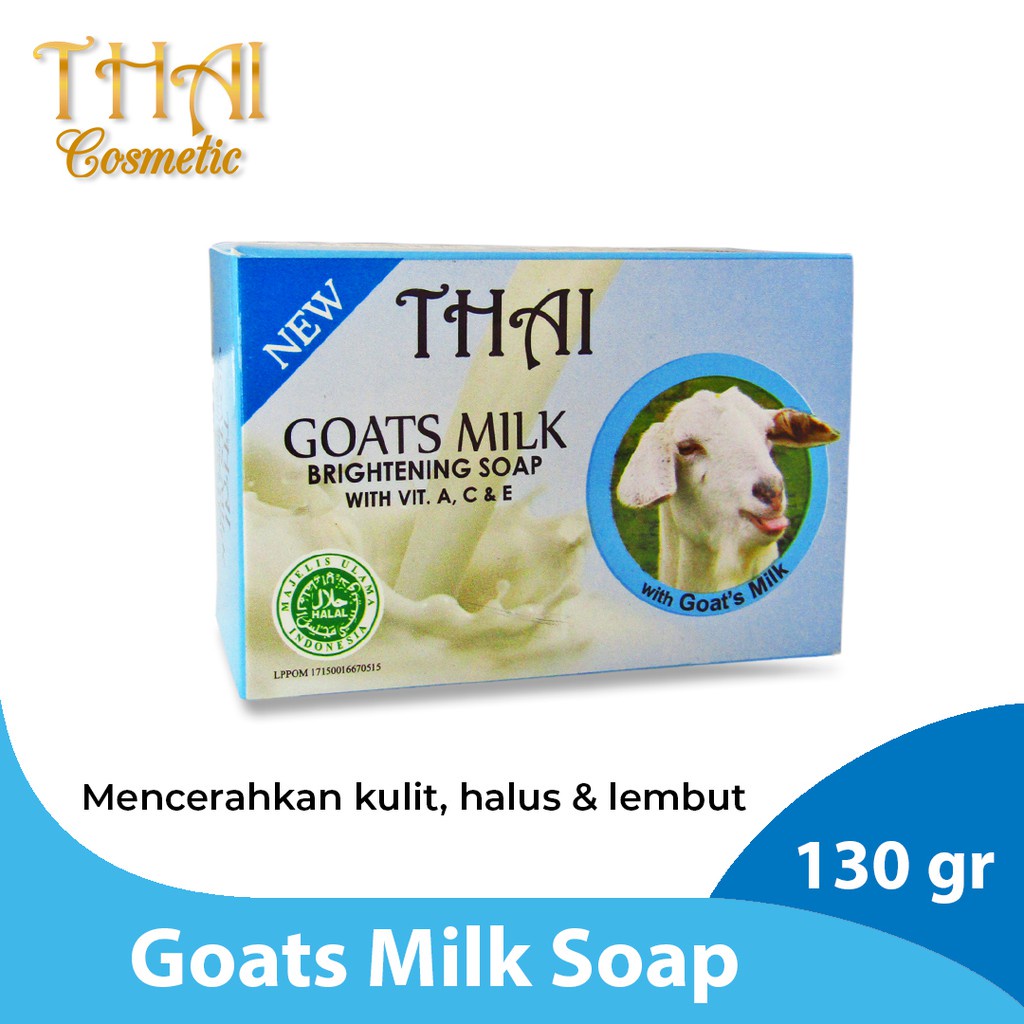 Thai Goats Milk Soap 130gr - Sabun Kambing Kosmetik Arjuna