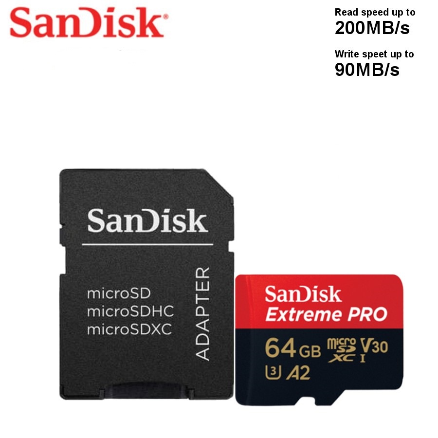 SanDisk Extreme Pro MicroSD 64GB A2 200MB/s V30 U3 4K