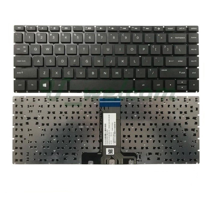 Keyboard Laptop HP 14CF, 14S-CF, 14S-DK, 14-DK, 14-DG Black US Series