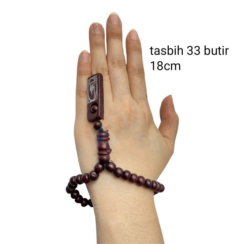 Tasbih Kayu Isi 33 Butir Isi 99 Butir Tasbih Mini Sholat Sovenir Haji Umroh