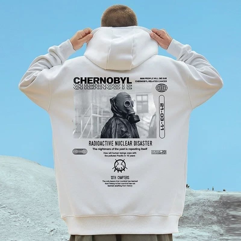 Sweater Hoodie CHERNOBYL Jumper Pria Wanita Bahan Fleece Tebal Ukuran S M L XL XXL XXXL