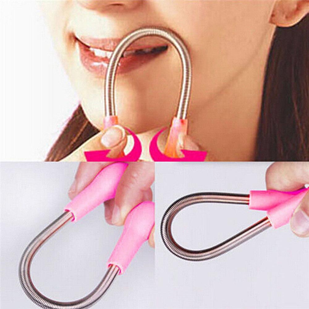 Preva 3PCS Facial Hair Remover Panas Stainless Steel Kualitas Tinggi Musim Semi Penghilang Perontok Benang