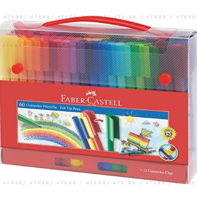 

SPIDOL WARNA FABER-CASTELL CONNECTOR PENS 60 COLOURS TERLARISS...,,,,,