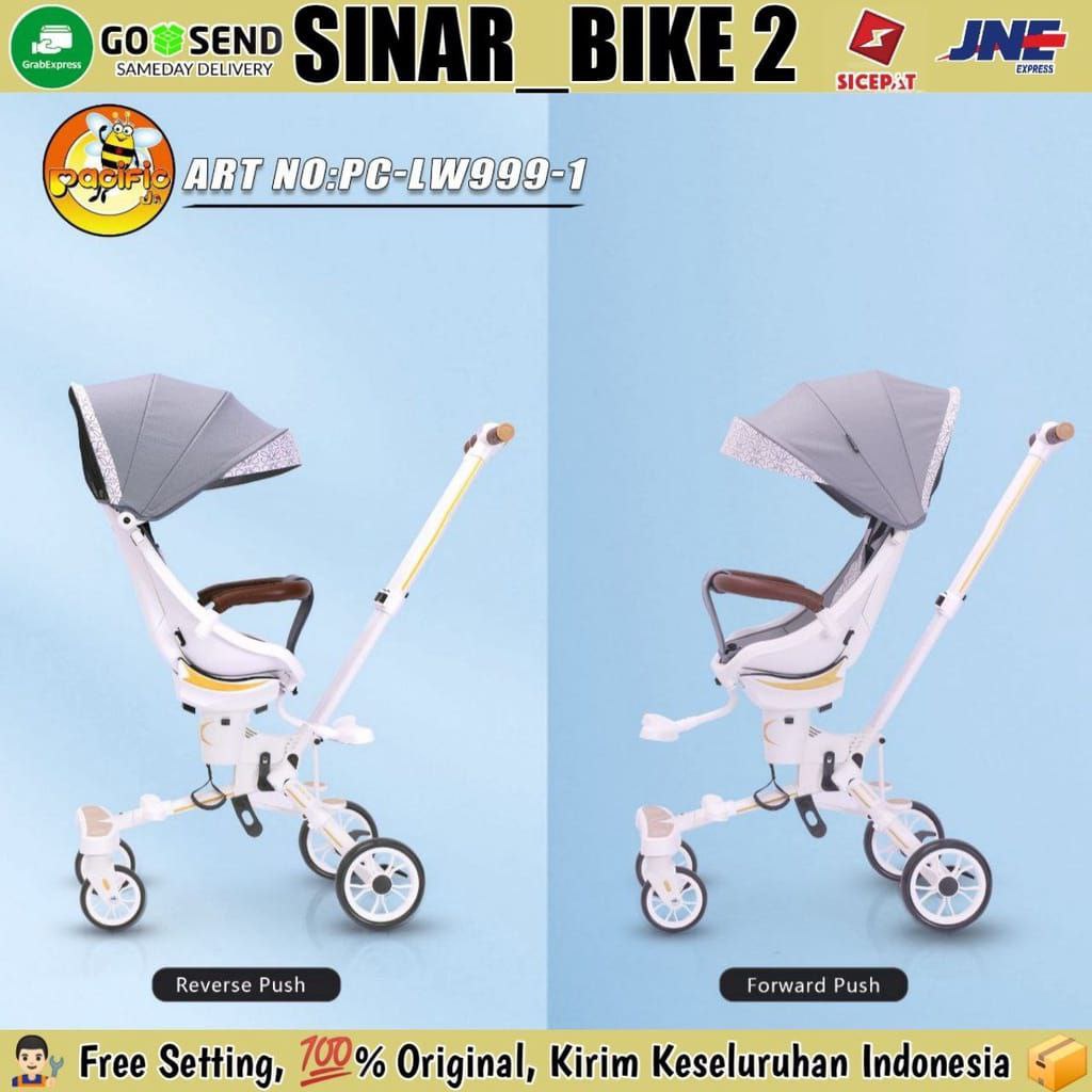 Magic Stroller Exotic  LW-999-1 ,129 Kereta Dorong Bayi Pakai Kanopi