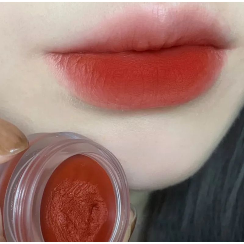 4 Warna Lip Gloss Kaleng Berkilau, Lipstik Pelembab Kristal Lapisan Kaca, Lip Gloss Padat, Lipstik Matt, Makeup Korea Tahan Lama