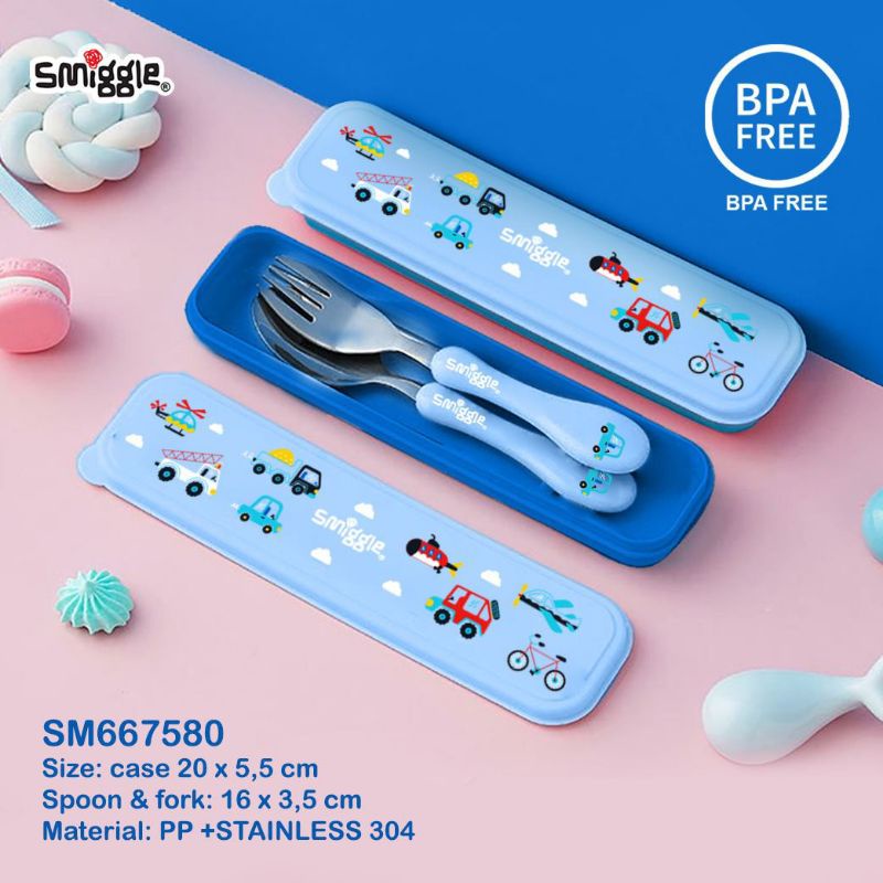 sendok garpu stainless smiggle/smiggle spoon fork