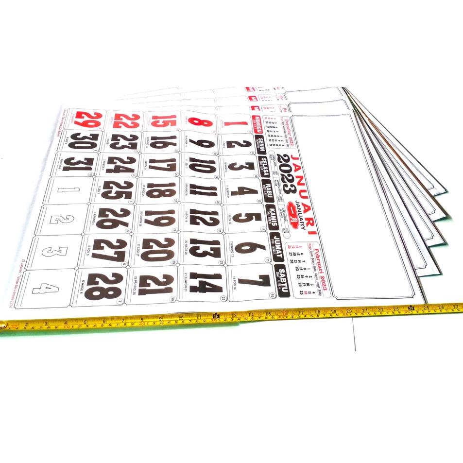 

[302] Kalender Dinding /Kalender Jumbo/Kaender 2023 UK.50cm X 64Cm Promo TS ITJ9