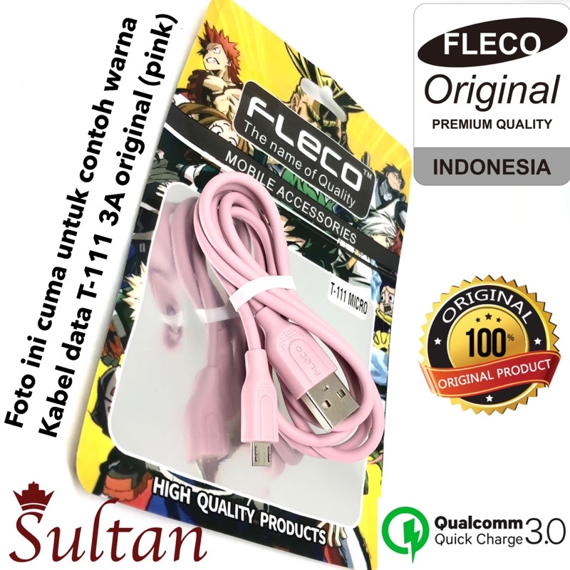 KABEL DATA FLECO T111 MICRO TYPE C IPHONE 100CM COMPATIBLE ALL SMARTPHONE BY SMOLL