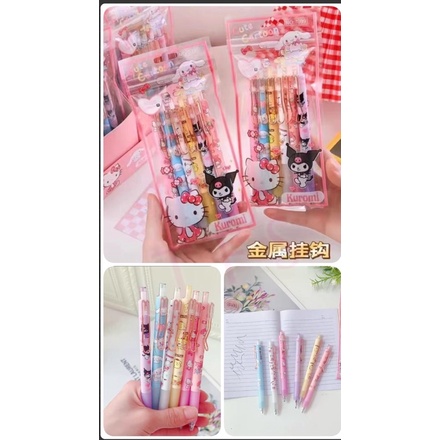 

Set pen hitam isi 6 sanrio