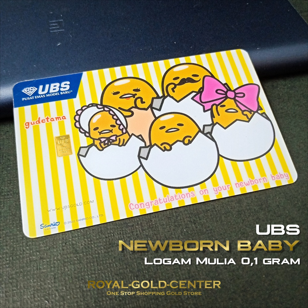 UBS New Born Baby Gift Gudetama Sanrio series 0.1 gram