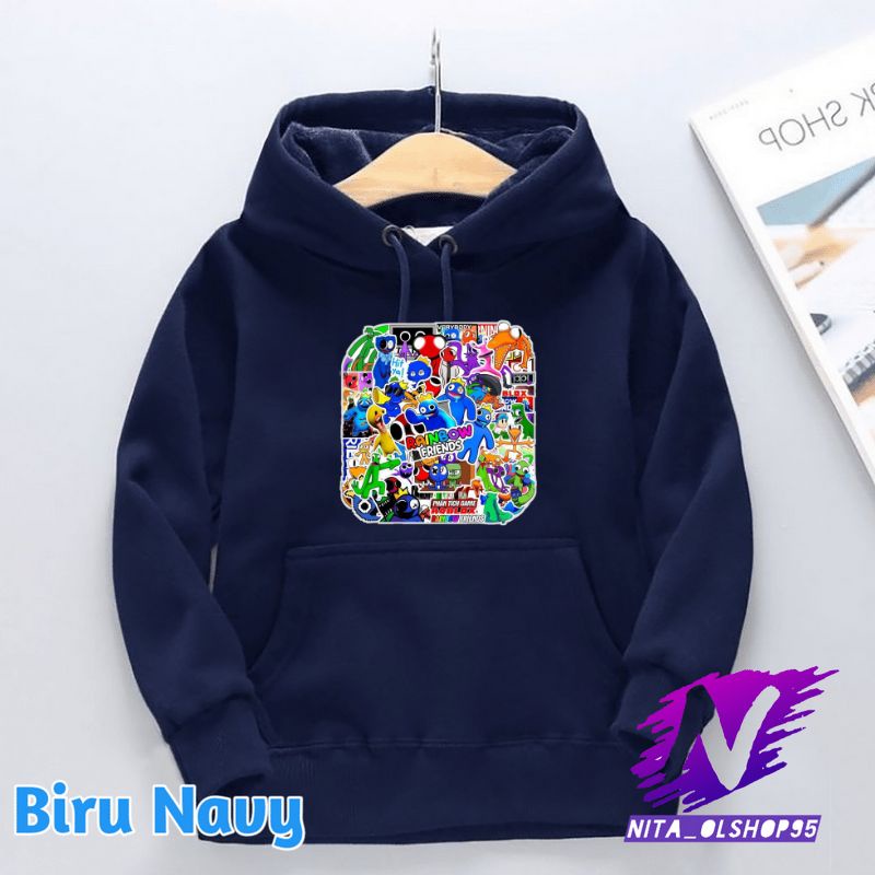 jaket anak hoodie sweater anak rainbow friends