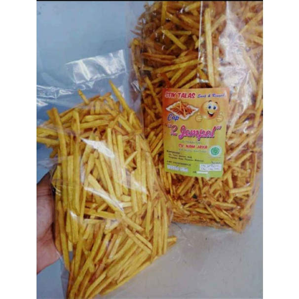 

STIK TALAS, TALAS, KERIPIK TALAS, SNACK, CAMILAN, KERIPIK, kemasan 500gr