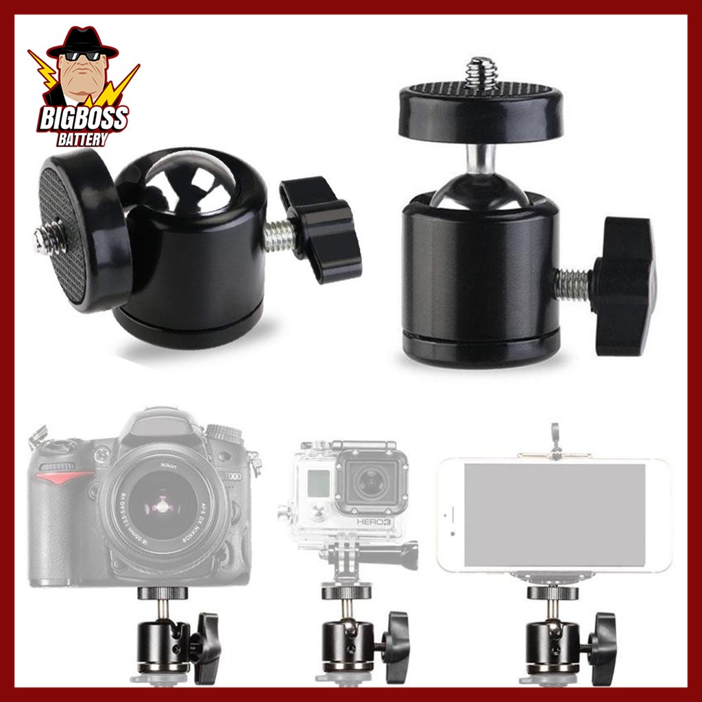 Mini Ball Head 1/4 Screw Ballhead Tripod Camera Tripod DSLR 360 Swivel