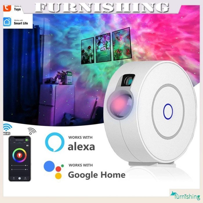 Smart Star Projector Wifi Laser Starry Sky Projector Waving