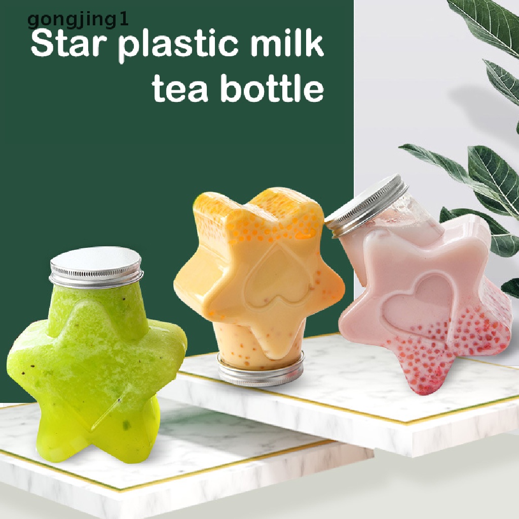 Ggg Kreatif Berujung Lima Bentuk Bintang Botol Minum Cangkir Teh Botol Minuman Segi Lima Botol Susu Luar Ruangan Botol Susu Pet Milk Tea Juice Botol Minum Dingin ID