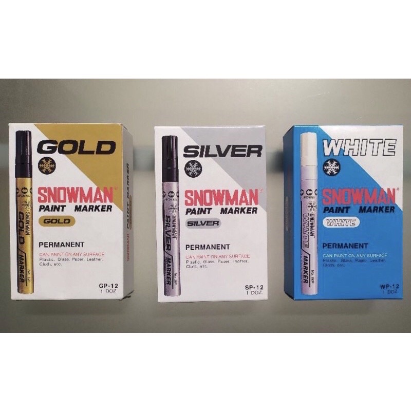

SPIDOL MARKER/SPIDOL SNOWMAN PERMANEN BESAR GP-12(GOLD)/SP-12(SILVER)/WP-12(WHITE)