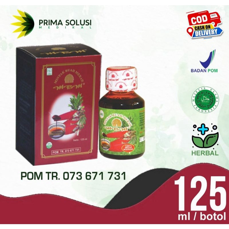 obat Kanker Paru Paru, Flek Paru Paru, Perokok Berat - MBM (Minyak Buah Merah) isi 125ML