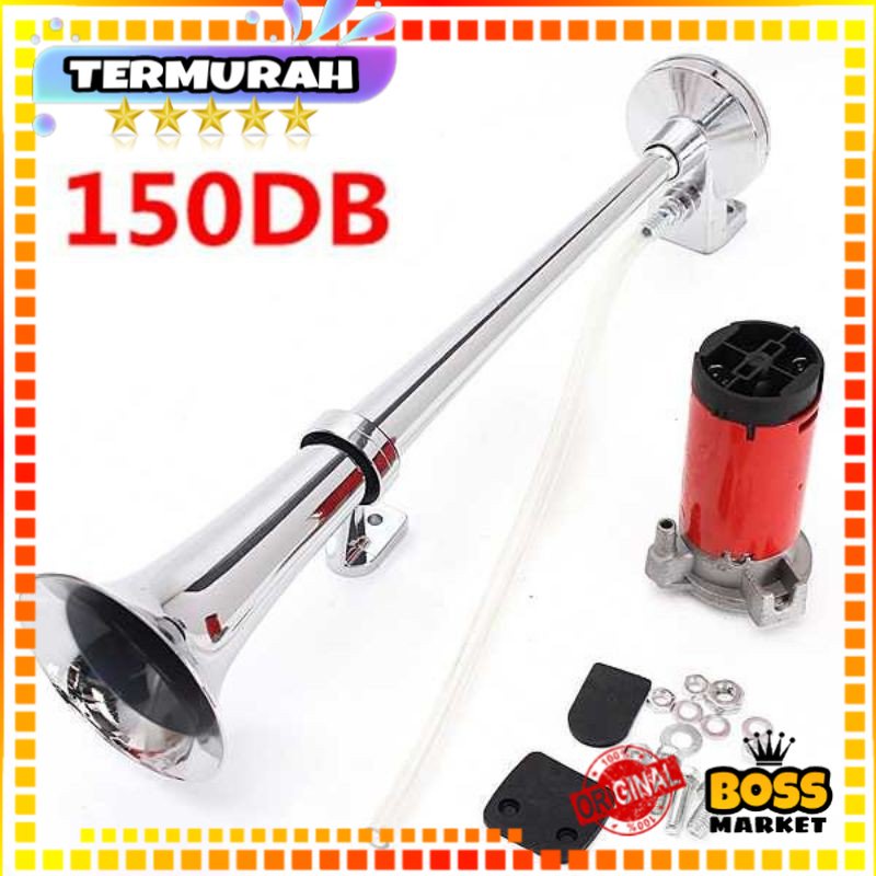 Klakson Trompet Mobil Truk Klakson Tanpa Tabung Angin 150dB 12V