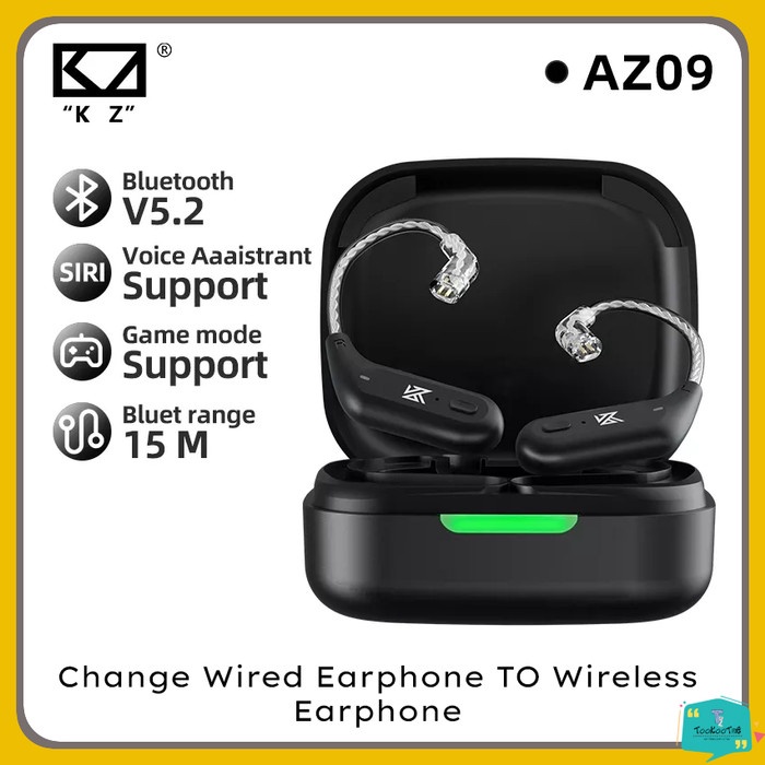 KZ AZ09 HD TWS Upgrade Earphone Earhook Bluetooth Adapter AAC