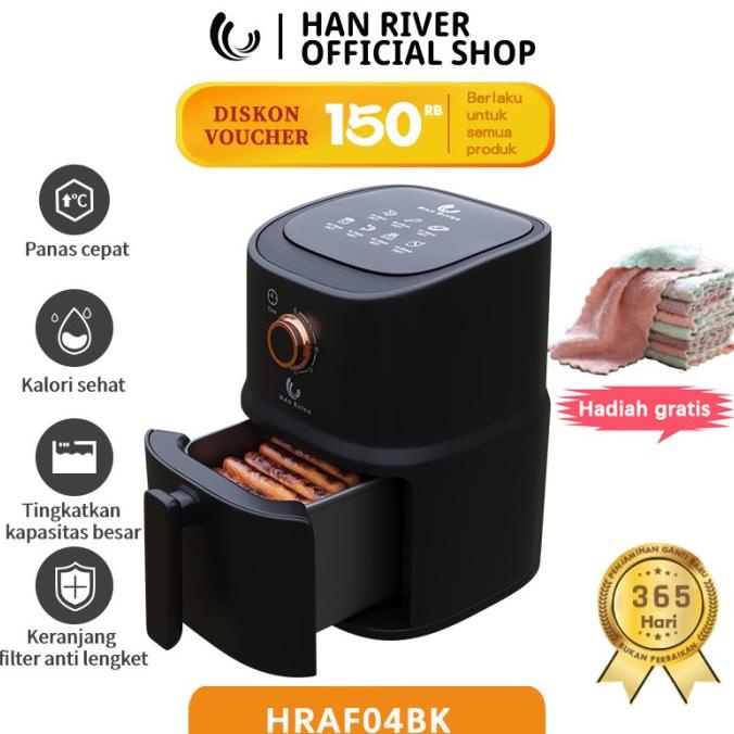 HAN RIVER Air Fryer 3.2L Low power Pink 800watt