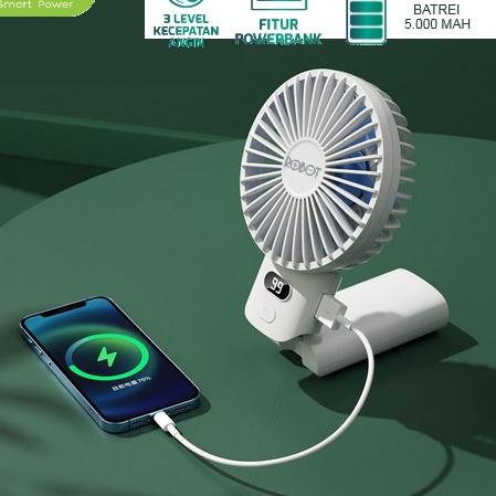 Borong Murah Robot kipas portable Fan RT-BF11 Dengan Pengisi Daya