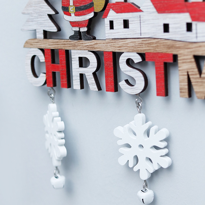 Gantungan Pajangan Dinding Natal Chrismas Dekorasi Natal Motif  Santa Snowman Perlengkapan Rumah Dekorasi Rumah Kado Natal
