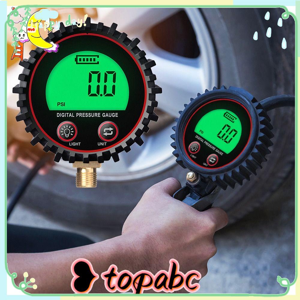 Top Digital Tire Pressure Gauge Profesional M11 1/41/8NPT Untuk Mobil Truk Motor PSI Meter