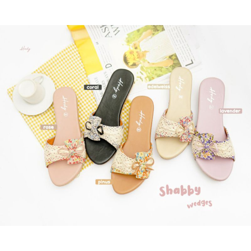 Shabby Wedges By HodyFeet
