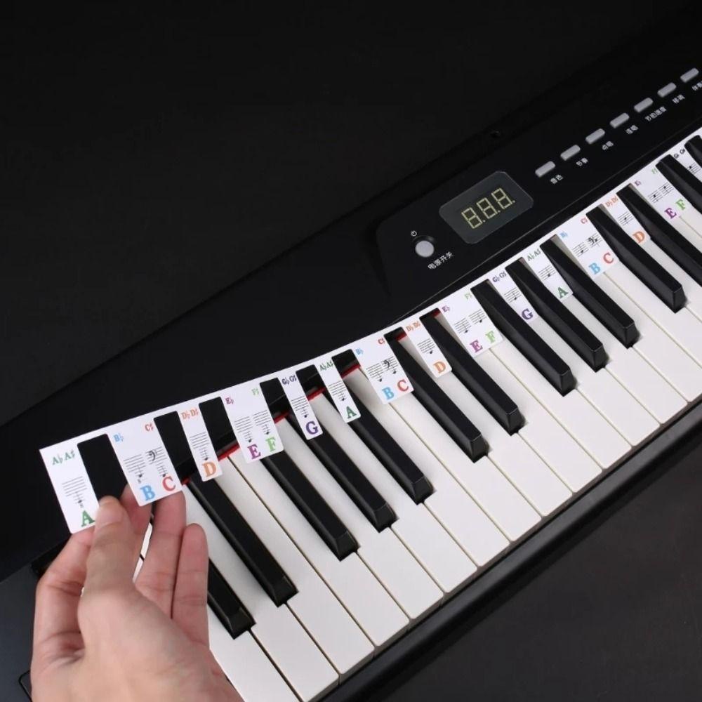 TOP Label Kunci Piano Reusable Belajar Hadiah Anak Piano Gare Notes Marker