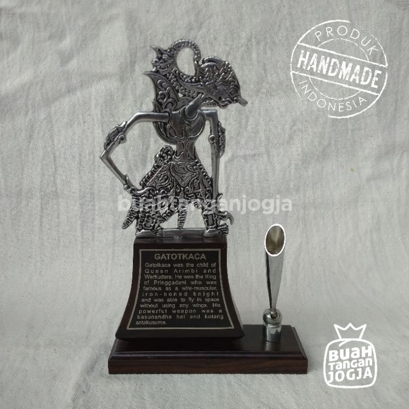 

Tempat Bulpen Wayang + Label Custom - Kerajinan Khas Jogja