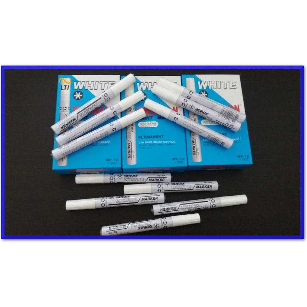 

SPIDOL SNOWMAN PAINT MARKER MEDIUM TIP WP-12 WHITE PER LUSIN BISA CAMPUR WARNA TERLARISS...,,,,,