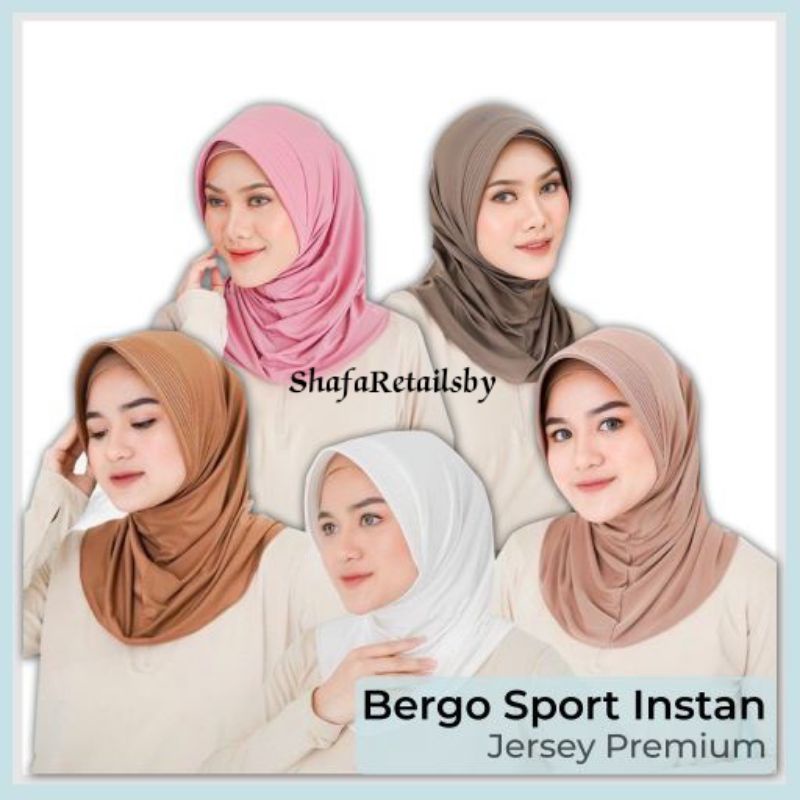 [COD] JILBAB POLOS SPORT PENDEK // JILBAB JOGING // HIJAB SPORT WARNA