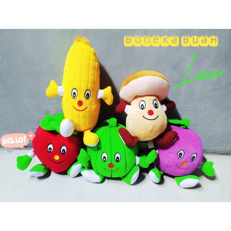 Boneka Lucu - Boneka Buah - Boneka Anak Label SNI