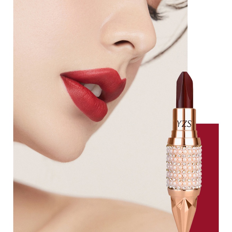 YZS Queen Scepter 3 In 1 Lipstick Matte Lembut Tahan Lama / Lipstik 3in1
