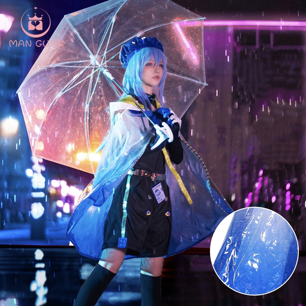 Hot Anime Game Arknights Mizuki Cosplay Costume Full Set Wig Role Play Clothing