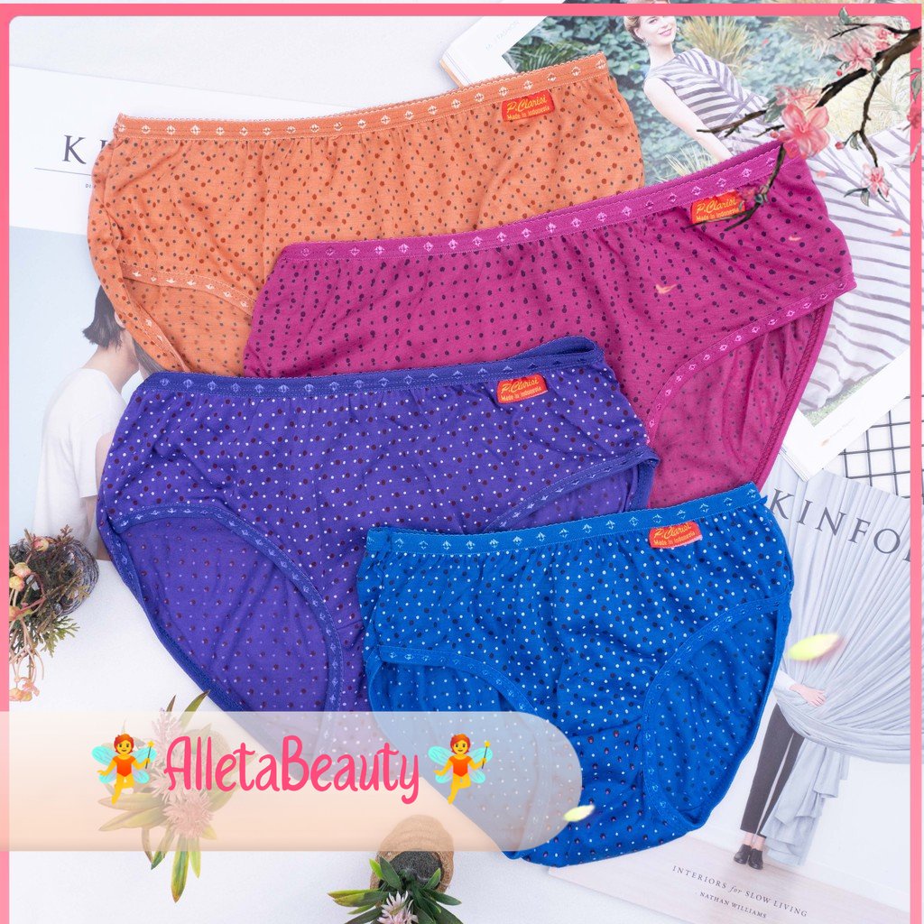 AB✓  Celana Dalam Wanita Karet Bintik | Cd Undies Import Clarisi Renda Pakaian Dalam Wanita