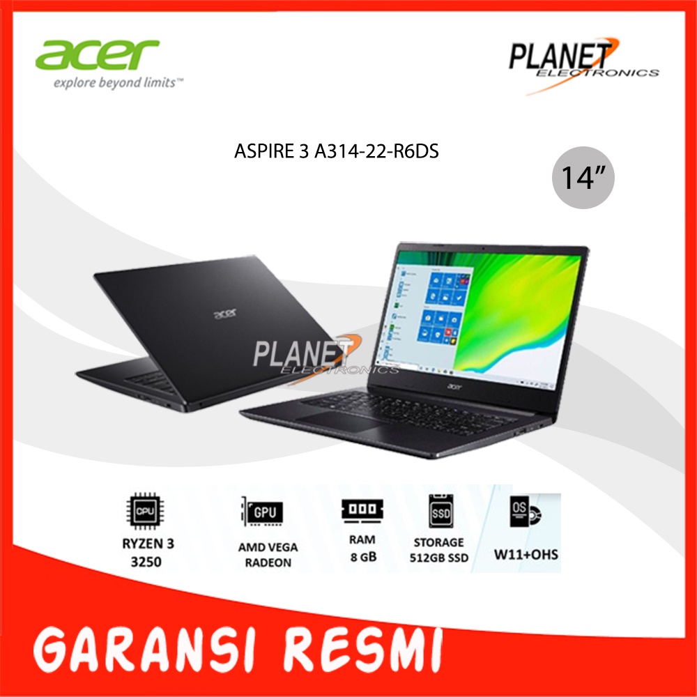 Laptop Acer ASPIRE 3 A314-22-R6DS
