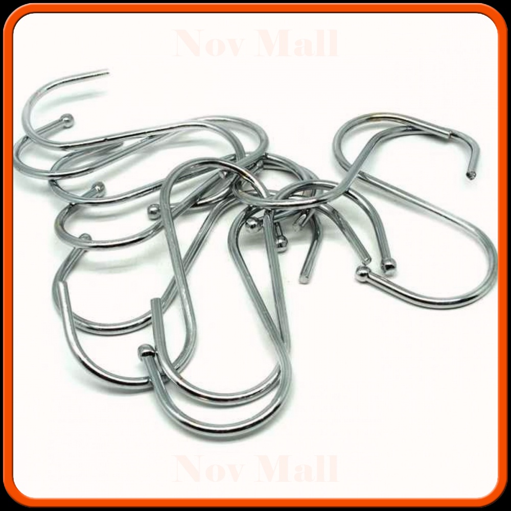 Hanger Gantungan Serbaguna Stainless Steel 10 PCS -ST214