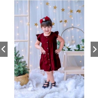 Dress MILOVE Polos Anak Perempuan | Dress Anak MILOVE  | Dress Rayon Anak Polos