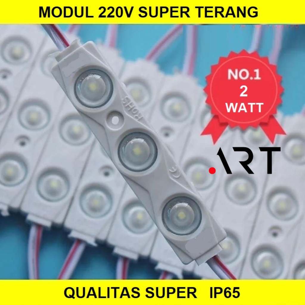 WATERPROOF 3 MATA 220v / TAHAN AIR / LAMPU LED 3 MATA 2W / LAMPU LED MODUL 3MATA