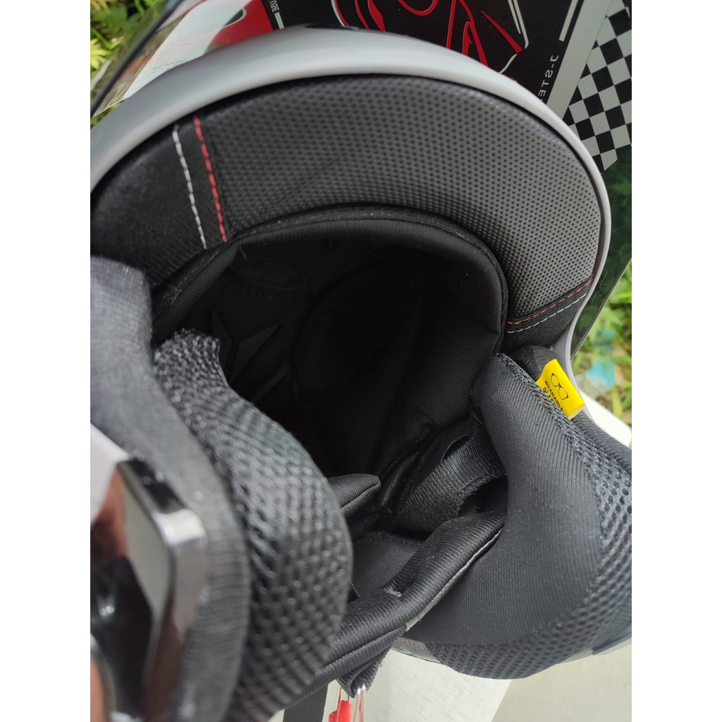 Helm Half Face Polos atau solid | Helm Gift Sargon SNI pilihan KACA HITAM DAN BENING FREE SPOILER