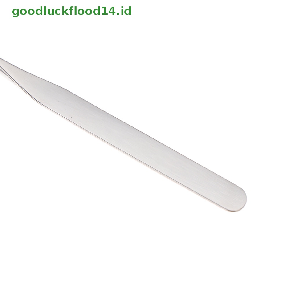 [GOOGFOUR] Spatula Toner Makeup Kepala Ganda Bahan Stainless Steel Dengan Tongkat Pencampur Tas PU [TOP]