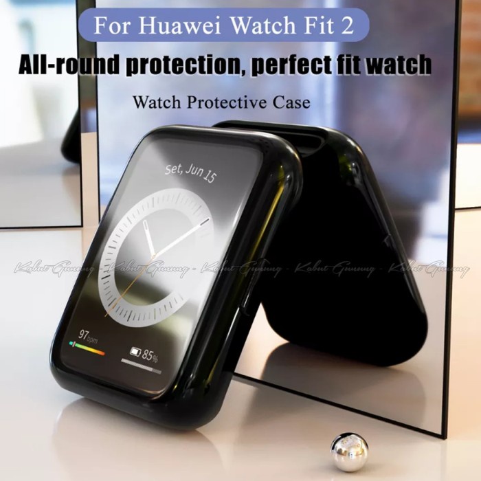 Bumper Shell Rubber Case TPU For Huawei Watch Fit 2 Full Cover