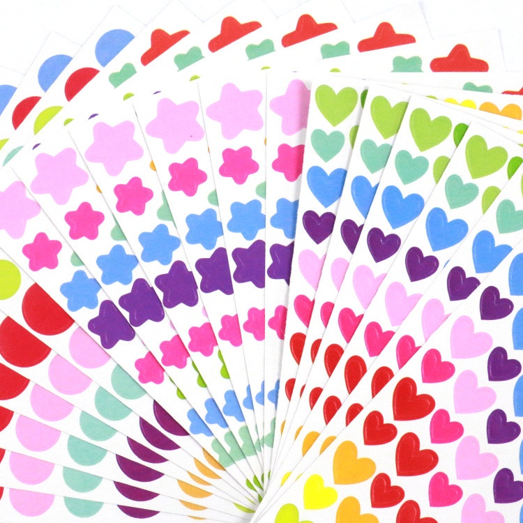 

[kstuffind] Sticker Gradasi Mini Deco Dot Hati Bintang Dekorasi Photocard Lucu Warna Warni Gradation Scrapbook Love Star DIY Aesthetic Toplader Decoration Journal Jurnal Stiker PC Koleksi Murah Gemas Deco