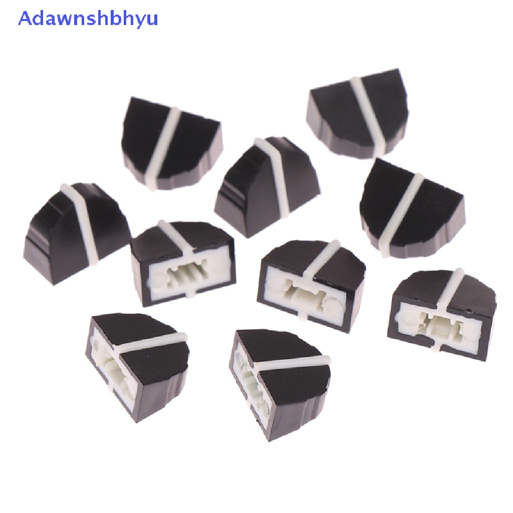 Adhyu 10pcs DBX2231 Equalizer Fader Cap 11MMX9MM Lubang 4MM Potensiometer Fader Knob Cap ID