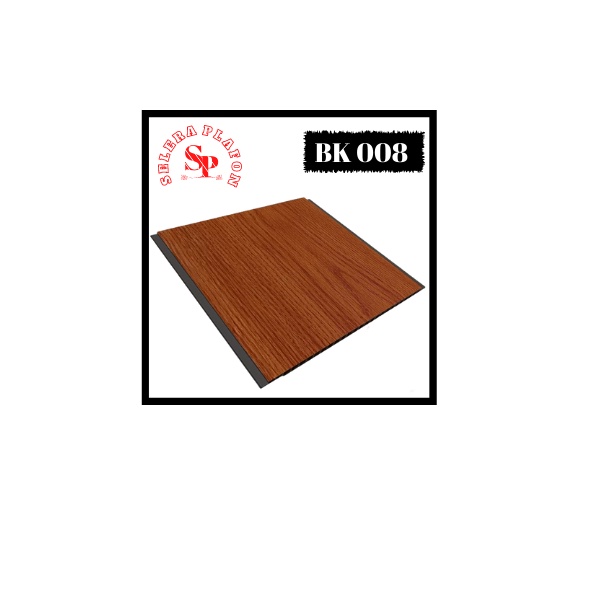 Plafon pvc doff BK 008/plafon pvc serat kayu