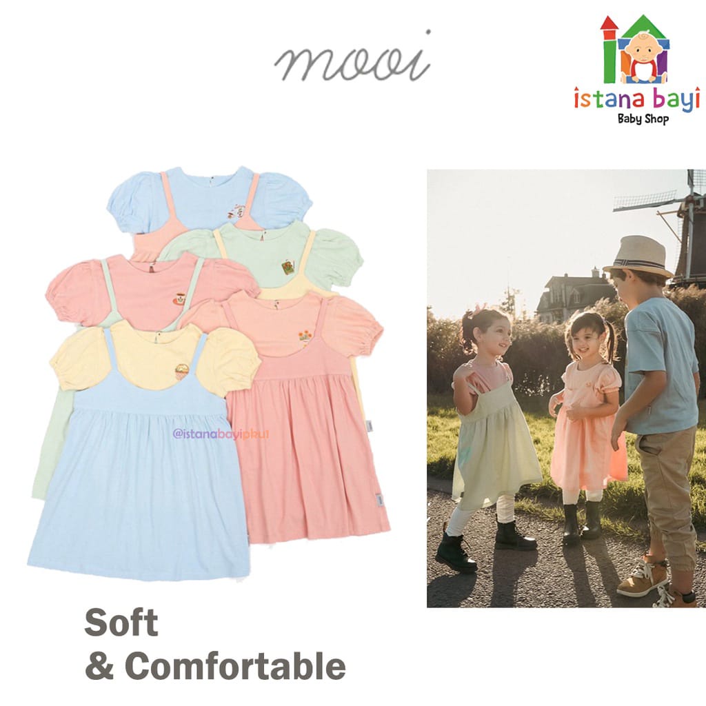 Mooi Overall Dress Set - Dress Baby / Dress Anak